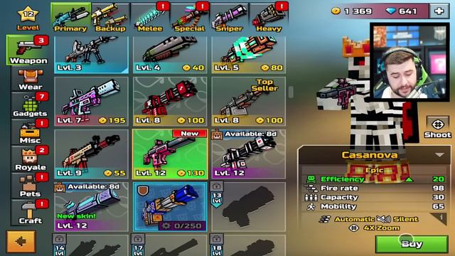 STARTING AGAIN FROM LEVEL 1 IN PIXEL GUN 3D... Episode 6 смотреть онлайн