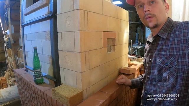 390. Забыли сделать проем для ревизии!!! Как исправить. Банная печь из кирпича. смотреть онлайн