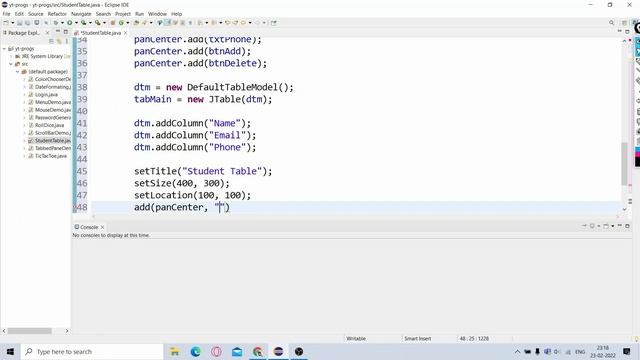 Create Simple Table Using JTable In Java | Swing | Learn With Ajit More смотреть онлайн