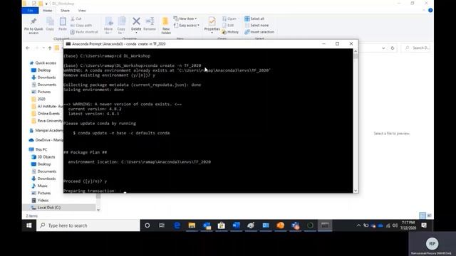 Tensorflow installation using Anaconda смотреть онлайн