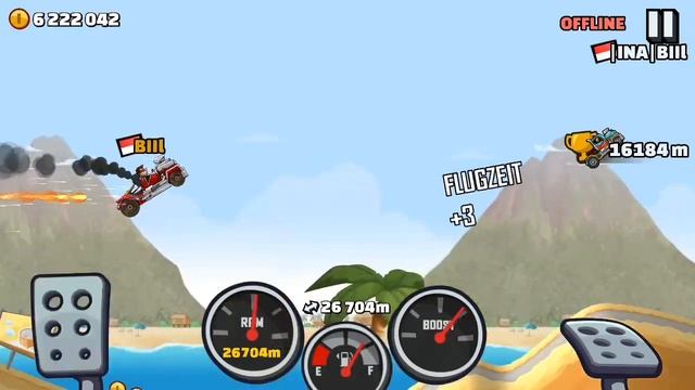 Hill Climb Racing2-?Fume Power 30km+ Racing Truck in Beach Gameplay смотреть онлайн