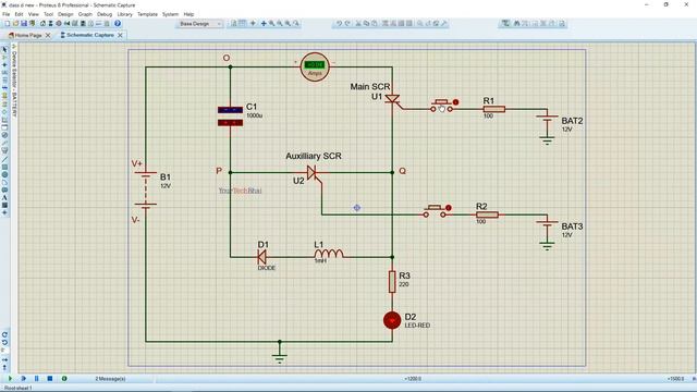 Simulation of Class D Commutation used in Power Electronics Circuits in Proteus Professional смотреть онлайн