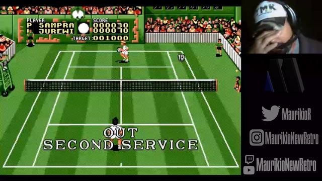 TENNIS Pete Sampras GAMEPLAY SEGA /Modo Crazy/ смотреть онлайн