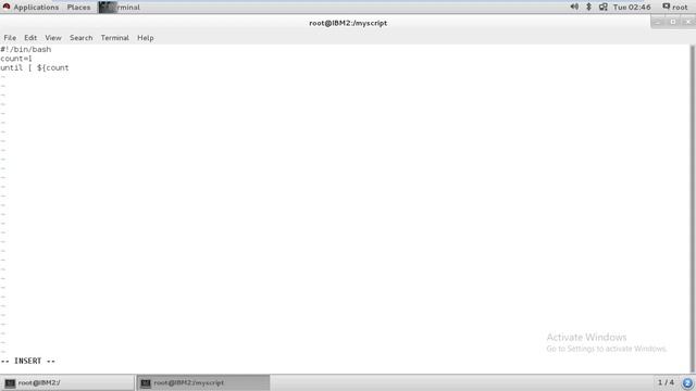 Write a script based on until loop for a mathematical value of operation смотреть онлайн