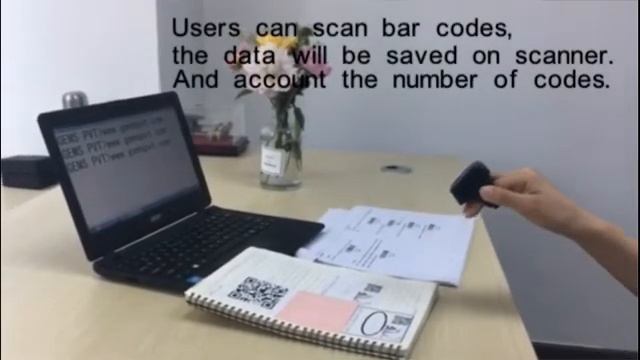 Wearable & Portable 2D Image Ring Barcode Scanner R200