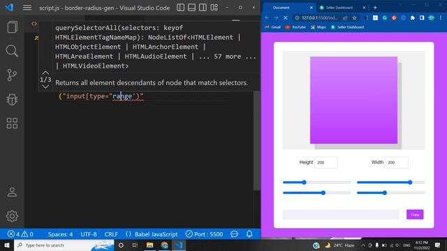 Blob Maker | How to create border-radius Generator by HTML, CSS & Js | JS project with code source смотреть онлайн