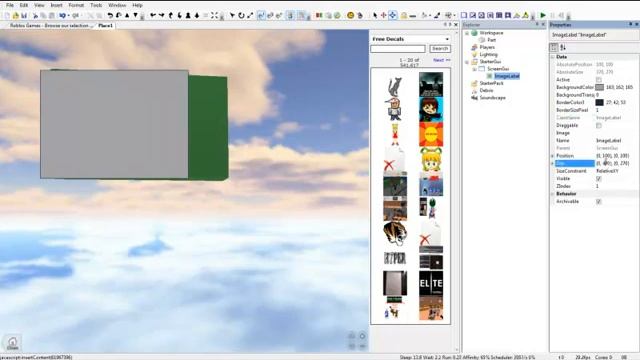 ROBLOX - How to add an Image/Decal to a ROBLOX GUI (Outdated, read description) смотреть онлайн