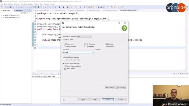 Un vistazo al curso de Spring Cloud: Uso de Eureka para el registro y descubrimiento de Servicios смотреть онлайн