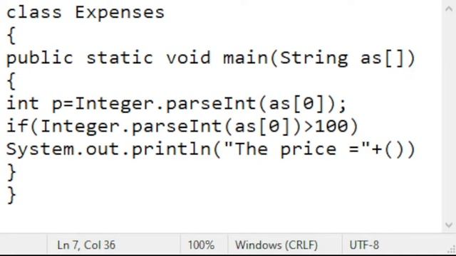 Write a Java program to calculate total expenses. смотреть онлайн