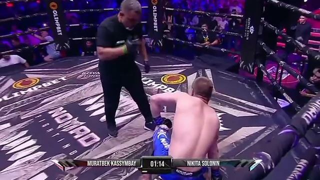 Муратбек Касымбай (Терминатор) досрочно победил на турнире Nomad FC #рекомендации #казахстан #nomad
