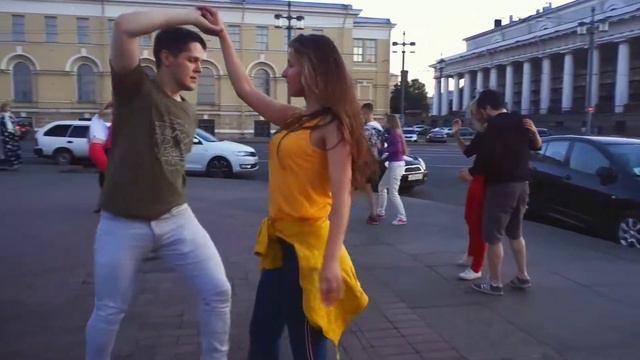 OpenAir. Ivan Bubnov and Dj Nastusha. Zouk improvisation. смотреть онлайн