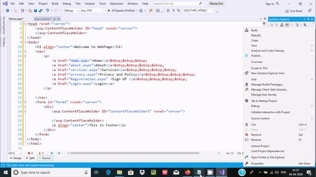 How to Create Master Page in ASP.NET смотреть онлайн