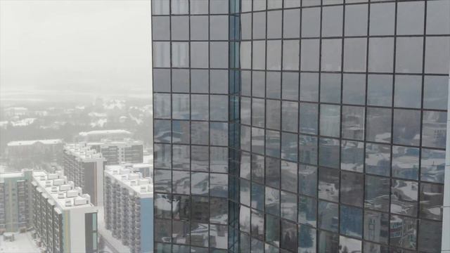 Зима в Казани, ЖК Лазурные небеса смотреть онлайн