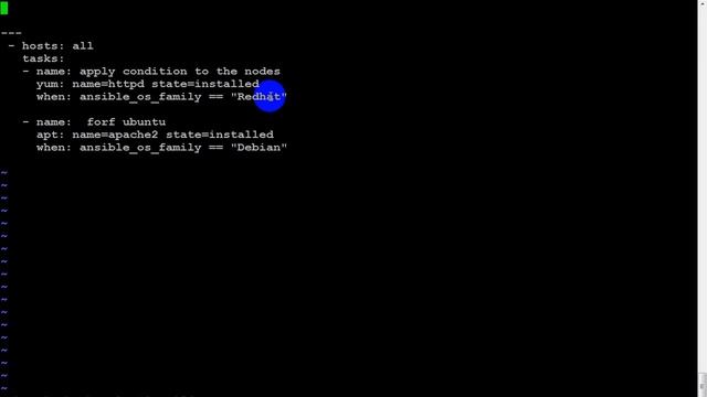 Condition playbook in "Ansible" смотреть онлайн