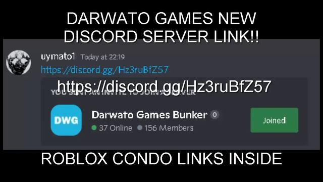 Darwato Games NEW SERVER!! - Roblox Condo Link server 2022 [WORKING] смотреть онлайн