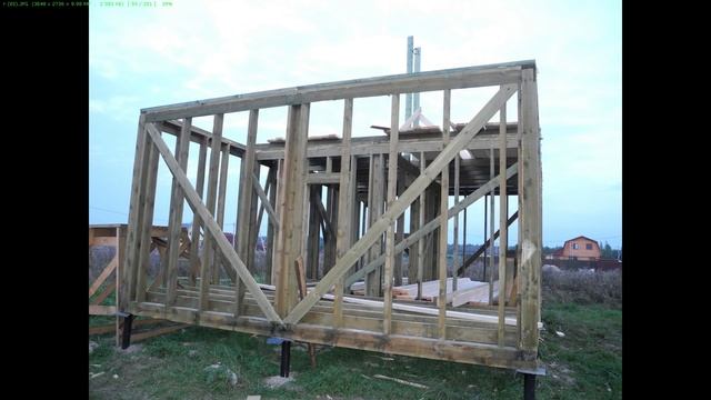 Каркасный дом своими руками. Фотоотчет. смотреть онлайн