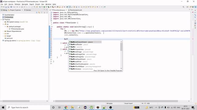 Java | YouTube Automation | Get Subscribers, videos, and views count | YouTube Data API смотреть онлайн