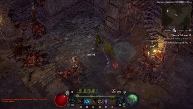 Diablo 4 - Nightmare Dungeon (Tier 100) Season 3 (Hardcore) смотреть онлайн