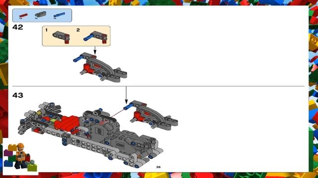 LEGO instructions - Technic - 42072 - WHACK! + 42073 - BASH! смотреть онлайн