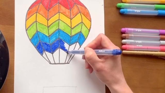 Рисуем воздушный шар. Урок по рисованию для детей смотреть онлайн
