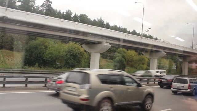 Поселок Рублево и выезд на Новорижское шоссе - по маршруту 626 смотреть онлайн