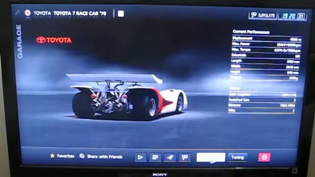 GRAN TURISMO 5 GT5 PS3 ~ RARE ~ TOYOTA 7 RACE CAR '1970 смотреть онлайн
