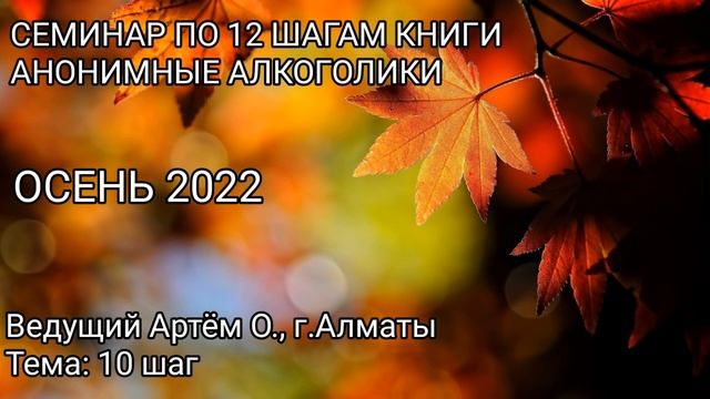 16ч 10 шаг Семинар ОСЕНЬ22 смотреть онлайн