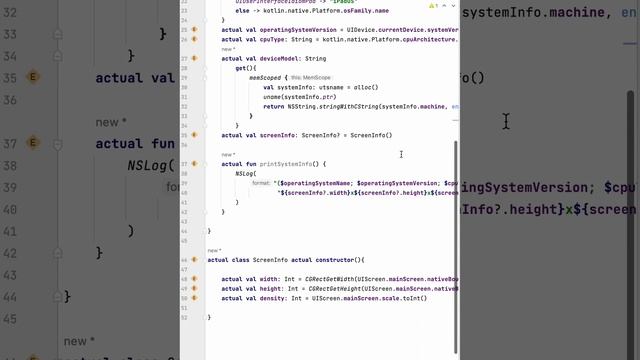 iOS expect and actual implementation in KMM смотреть онлайн