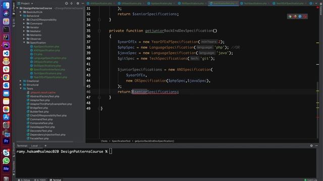 #28 Design Patterns in PHP Arabic course - Specification Pattern in PHP شرح بالعربي смотреть онлайн