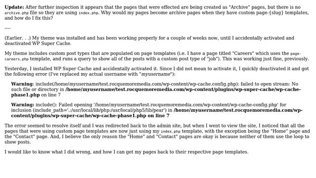 Wordpress: Pages Become "Archive" Instead of Using Page Template смотреть онлайн