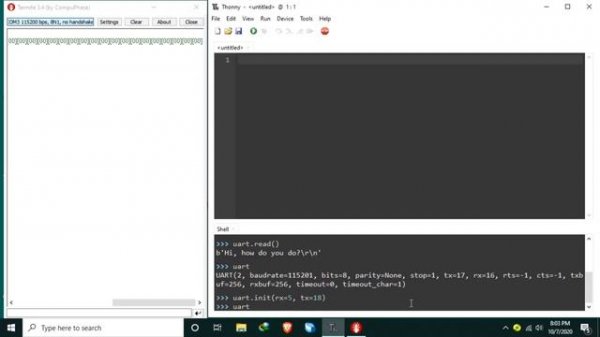 013 - ESP32 MicroPython: UART Serial in MicroPython
