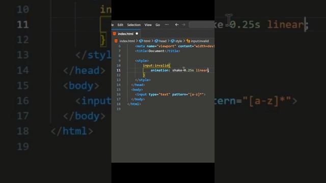 How to create Shake animation for invalid input field using HTML CSS only смотреть онлайн