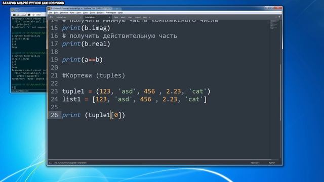 Уроки Python для начинающих | #4 - Переменные смотреть онлайн