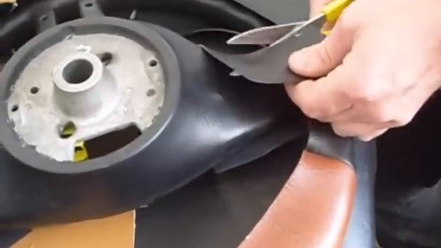 Изготовление выкройки на руль BMW смотреть онлайн