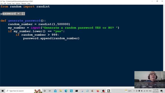 Simple Python Coding Exercises - Numerical Password Generator 2022 смотреть онлайн