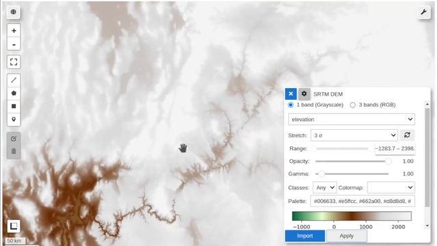 Interactive visualization of Earth Engine images with an image stretch option смотреть онлайн
