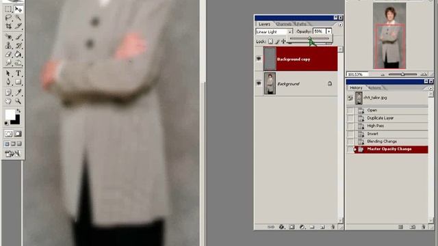 Фотошоп - Уничтожение монохромного муара. смотреть онлайн