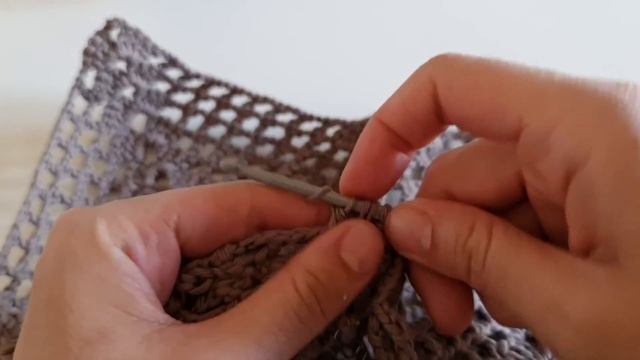 Crochet Granny Square Bottom Bag. Net Bag/ Market Bag For Beginners