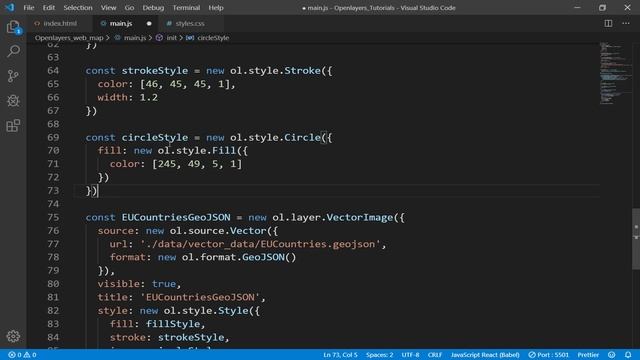 Openlayers 6 Tutorial #8 - Basic Styling of Vector Features смотреть онлайн