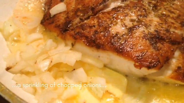 Panfried Barramundi With Butter And Herbs | Nice Barramundi Recipe | Panfried Fish Fillet