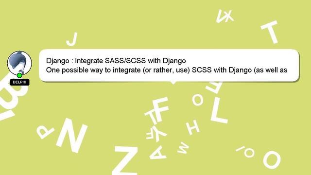 Django : Integrate SASS/SCSS with Django смотреть онлайн
