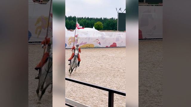 Польские Крылатые гусары. Репетиция конной реконструкции