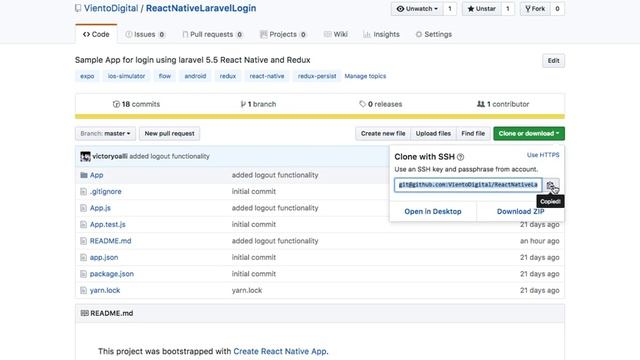 React Native Laravel Login смотреть онлайн