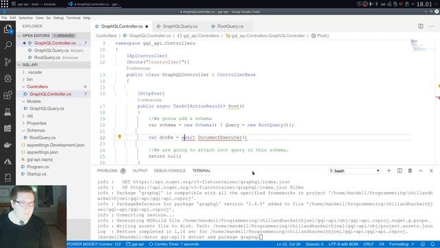 GraphQL Tutorial Part 1 - A C# .NET Core implementation. смотреть онлайн