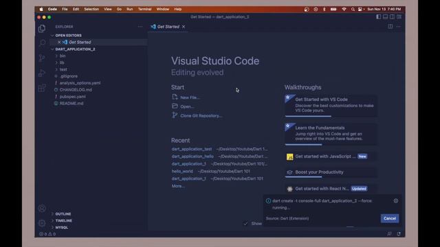 Dart 101 - Setup & Creation of a Simple Dart Console App using VS Code смотреть онлайн