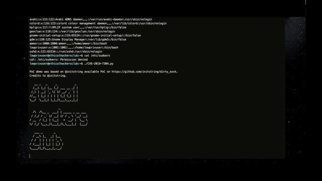 Ubuntu Linux Privilege Escalation Exploit via snapd (CVE-2019-7304) PoC Demo смотреть онлайн