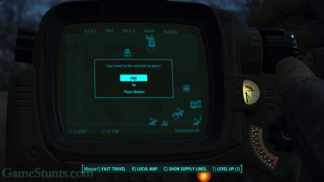 Fallout 4 UFO Crash Landing and Alien Blaster Pistol Easter Egg смотреть онлайн