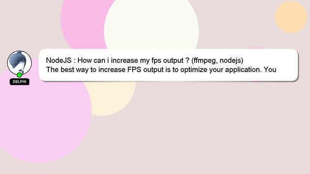 NodeJS : How can i increase my fps output ? (ffmpeg, nodejs) смотреть онлайн