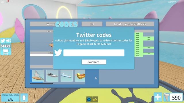 ALL *NEW* SECRET OP WORKING CODES! ?BAIT UPDATE? Roblox Shark Bite смотреть онлайн
