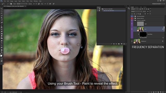 Frequency Separation: Photoshop Retouch Action смотреть онлайн